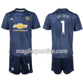 Completo Calcio Manchester United DE GEA 1 Bambino Divisa Terza 2018/2019